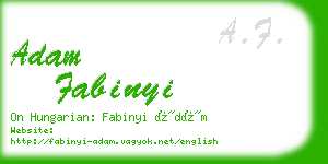 adam fabinyi business card